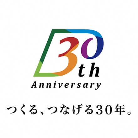 ［写真］開学30周年記念ロゴマーク及びアプリケーションデザイン