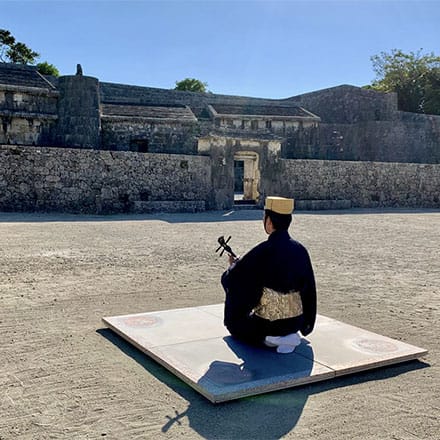 ［写真］琉球古典音楽パフォーマンスアート：世界遺産・国宝「玉陵」