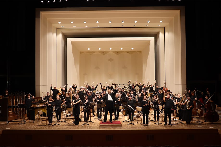 ［写真］管打合奏学内演奏会集合写真